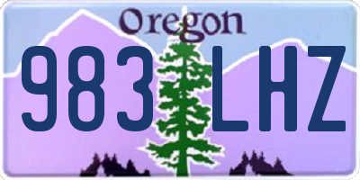 OR license plate 983LHZ