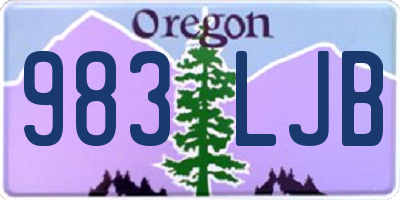 OR license plate 983LJB