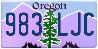 OR license plate 983LJC