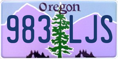 OR license plate 983LJS