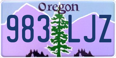 OR license plate 983LJZ