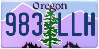 OR license plate 983LLH