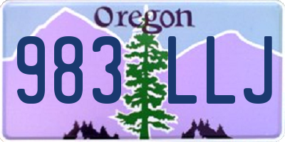 OR license plate 983LLJ