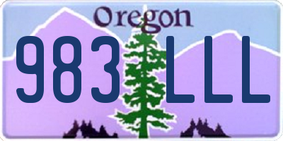 OR license plate 983LLL