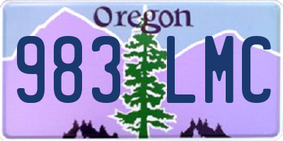 OR license plate 983LMC