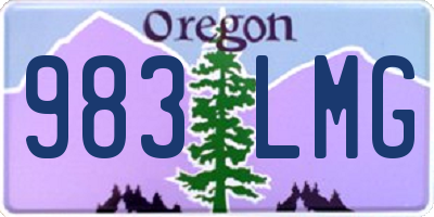 OR license plate 983LMG