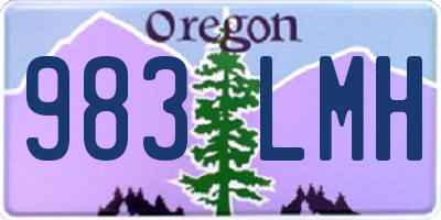 OR license plate 983LMH
