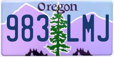 OR license plate 983LMJ