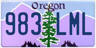 OR license plate 983LML