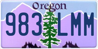 OR license plate 983LMM