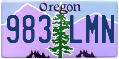 OR license plate 983LMN