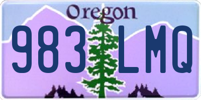 OR license plate 983LMQ