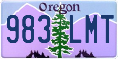 OR license plate 983LMT