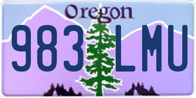 OR license plate 983LMU