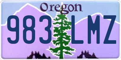 OR license plate 983LMZ