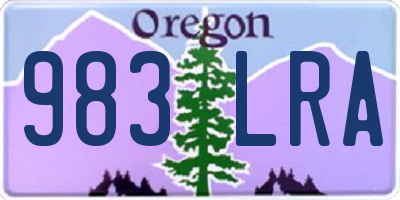 OR license plate 983LRA