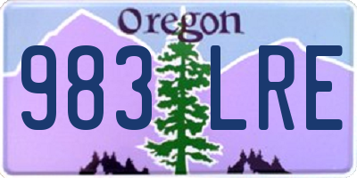 OR license plate 983LRE