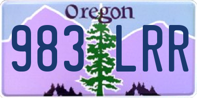 OR license plate 983LRR
