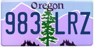 OR license plate 983LRZ
