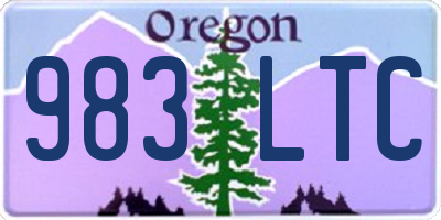 OR license plate 983LTC