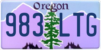 OR license plate 983LTG