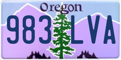 OR license plate 983LVA