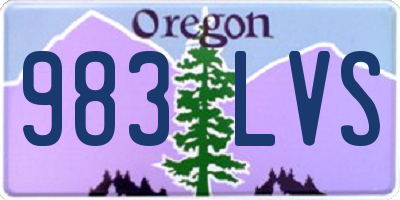 OR license plate 983LVS