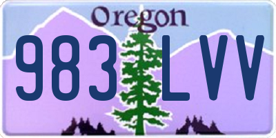 OR license plate 983LVV