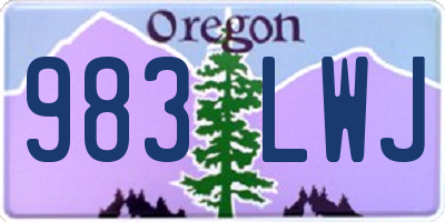 OR license plate 983LWJ