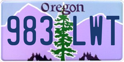 OR license plate 983LWT