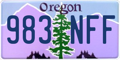 OR license plate 983NFF