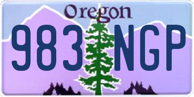 OR license plate 983NGP