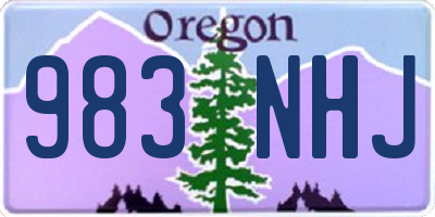 OR license plate 983NHJ