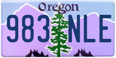 OR license plate 983NLE