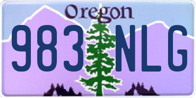 OR license plate 983NLG
