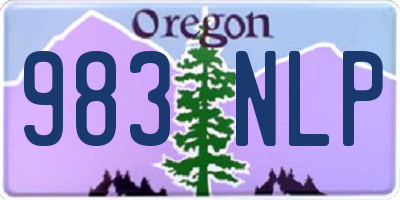 OR license plate 983NLP