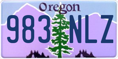 OR license plate 983NLZ