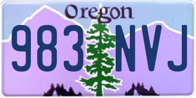 OR license plate 983NVJ