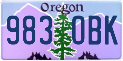 OR license plate 983OBK