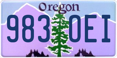 OR license plate 983OEI