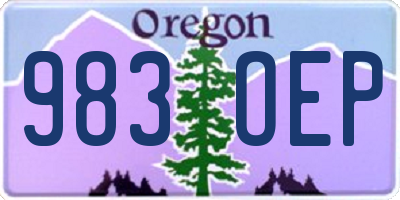 OR license plate 983OEP