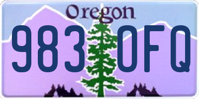 OR license plate 983OFQ