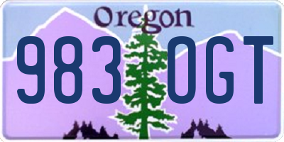 OR license plate 983OGT