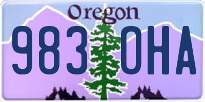 OR license plate 983OHA