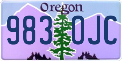 OR license plate 983OJC