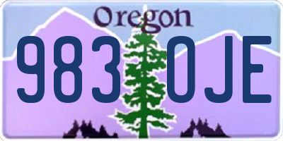OR license plate 983OJE