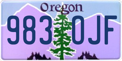 OR license plate 983OJF