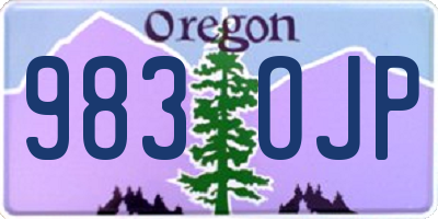 OR license plate 983OJP