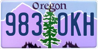 OR license plate 983OKH