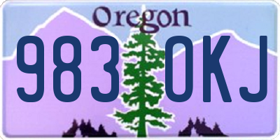 OR license plate 983OKJ